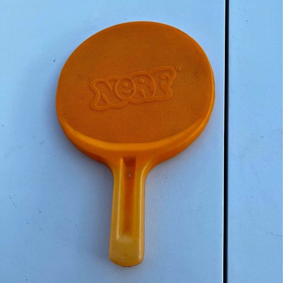 Vintage 1982 Nerf  Game Replacement Orange Ping Pong Paddle - Picture 3 of 3